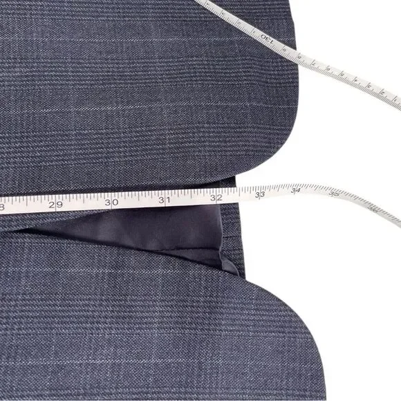 Brooks Brothers Madison 1818 blue windowpane wool men’s sportcoat blazer 41L